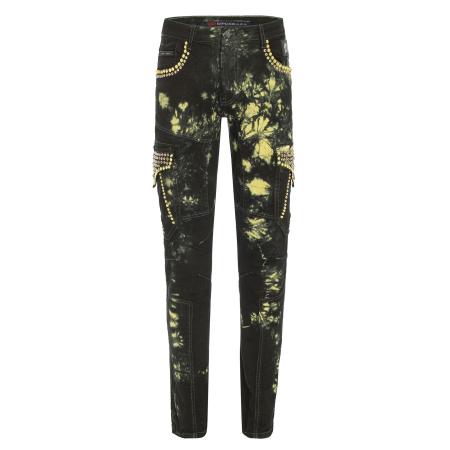Cipo & Baxx CIPO & BAXX Jeans geel / zwart
