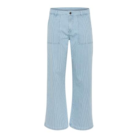 Culture CULTURE Broek Milky lichtblauw / wit