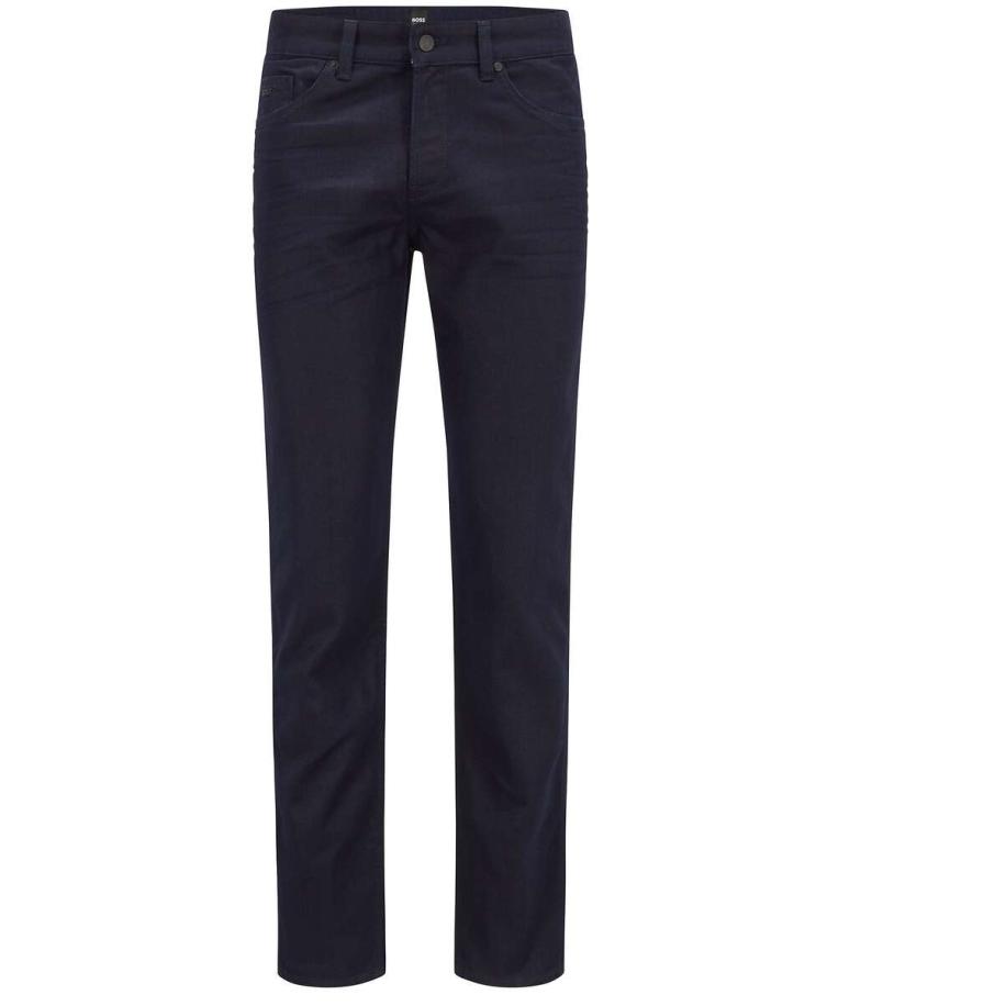 BOSS Delaware Jeans donkerblauw, Effen Blauw