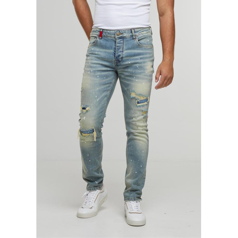 2Y Premium Jeans Victor blauw denim Blauw