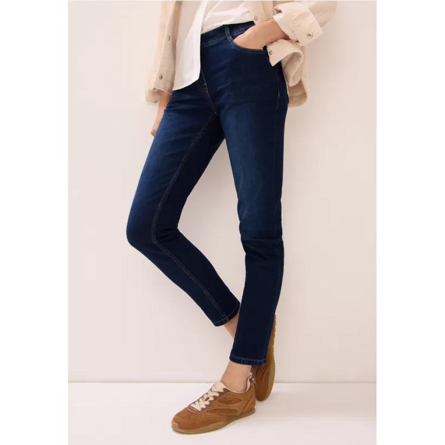 CECIL Slim Fit jeans Blauw