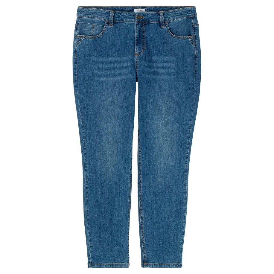 Sheego SHEEGO Jeans blauw denim -