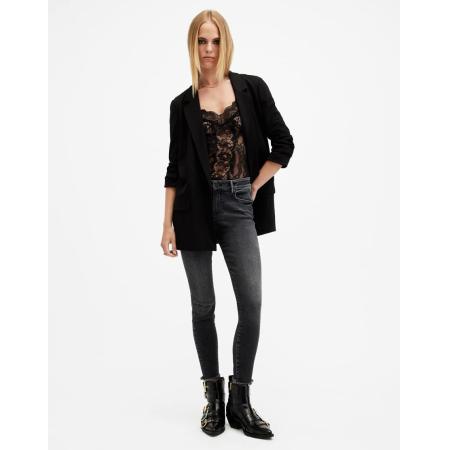 AllSaints Miller Jeans in zwart met wassing