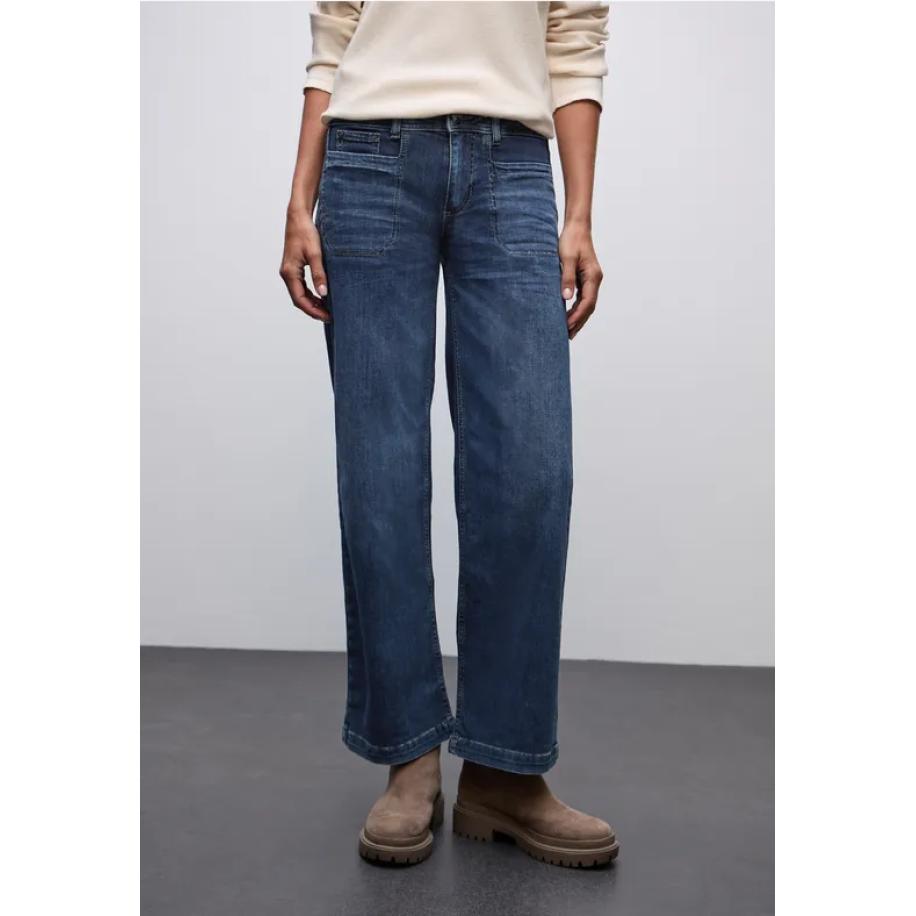 Street One Wide Legs Jeans Blauw