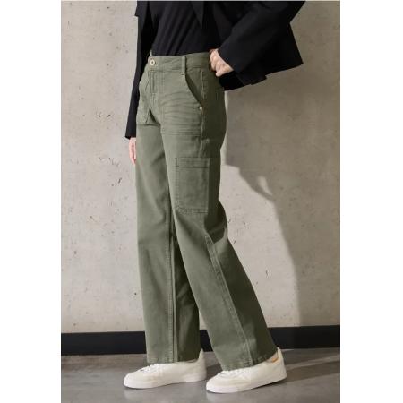 Street One Cargo broek met rechte pijpen