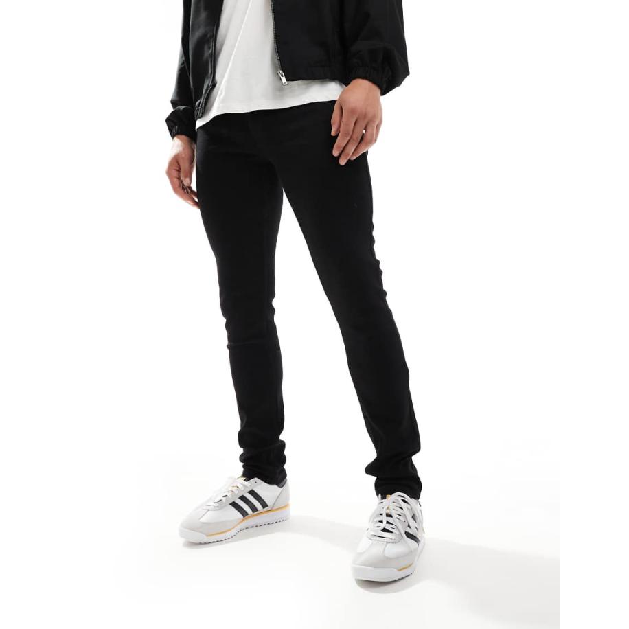 Farah - Drakes - Smalle jeans in zwart Zwart