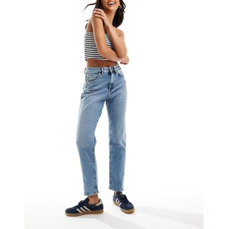 Only Veneda Mom jeans in lichtblauw