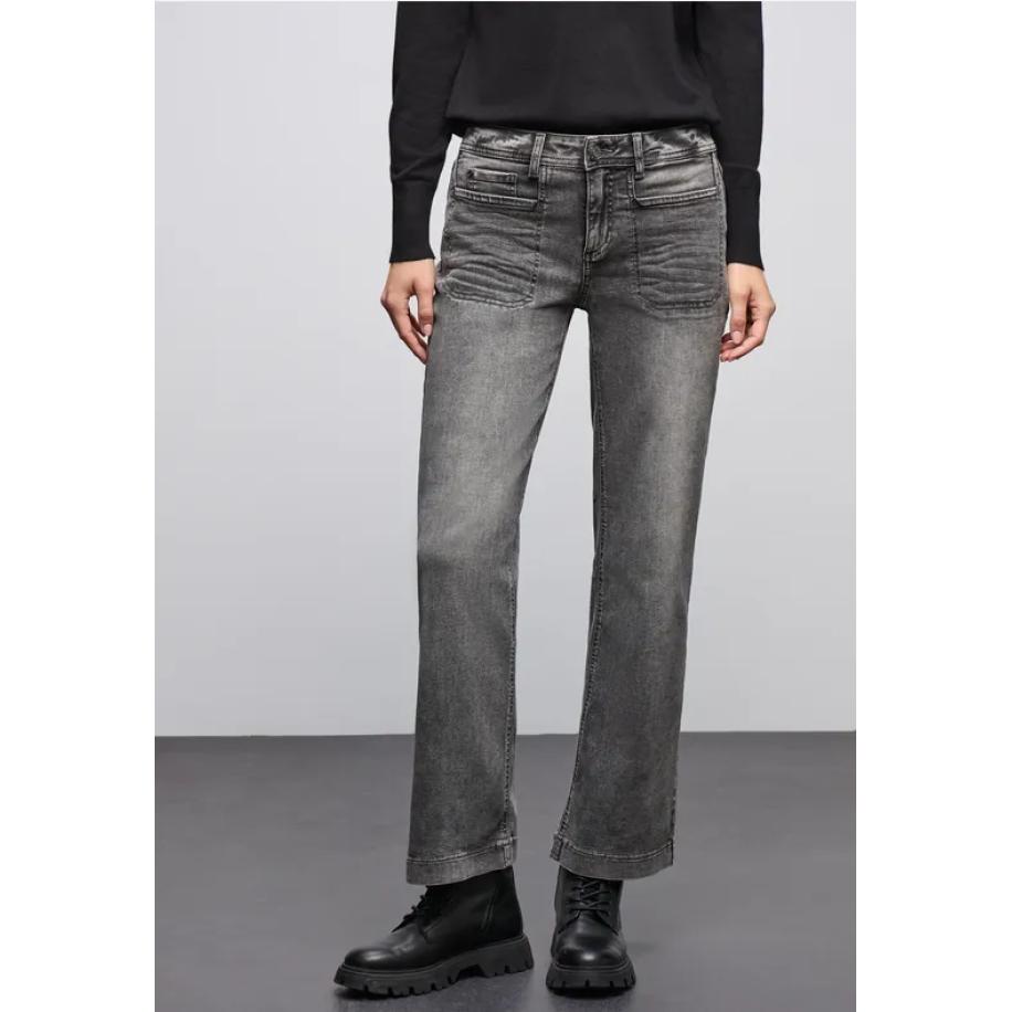 Street One Wide Legs Jeans Grijs