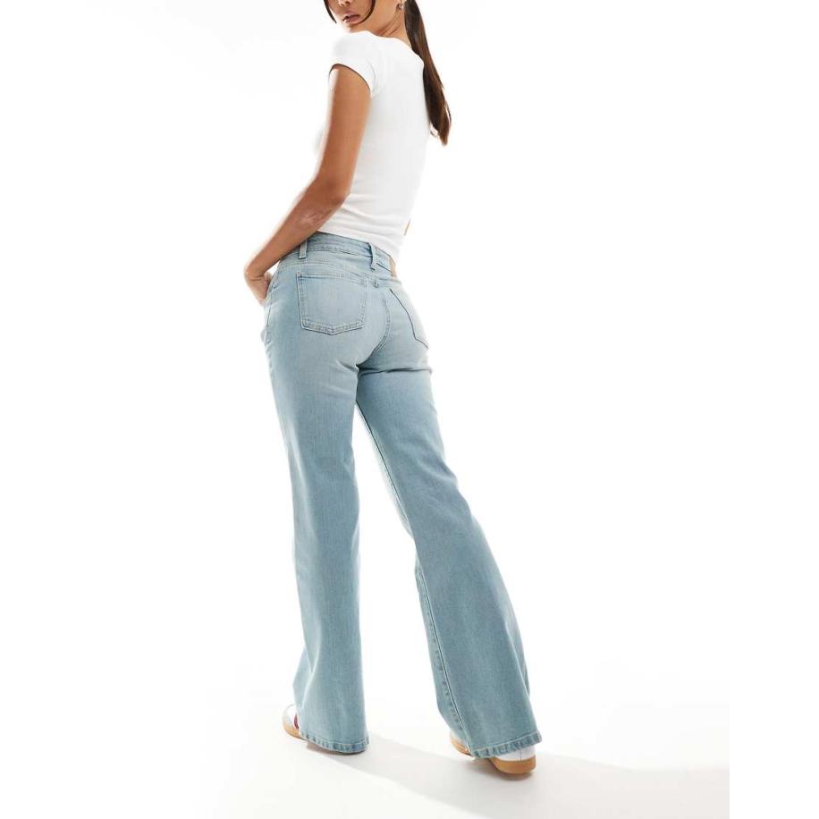 Cotton On Bootleg flared jeans met stretch in blauwe maan denim Blauw