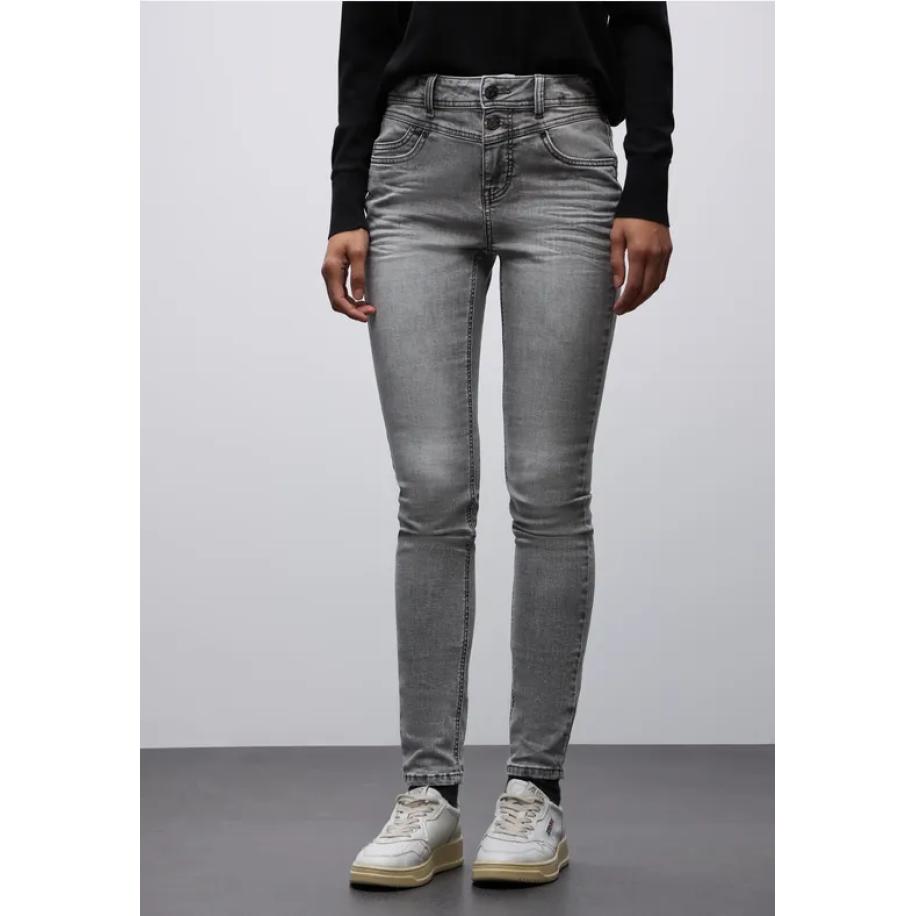 Street One Slim Fit jeans Grijs