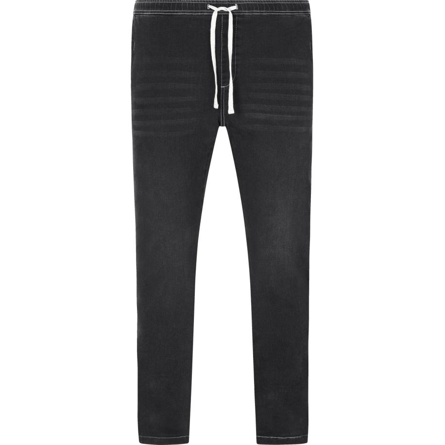 Charles Colby Slipjeans zwart, Effen Zwart