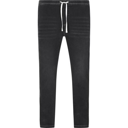 Charles Colby Slipjeans zwart, Effen