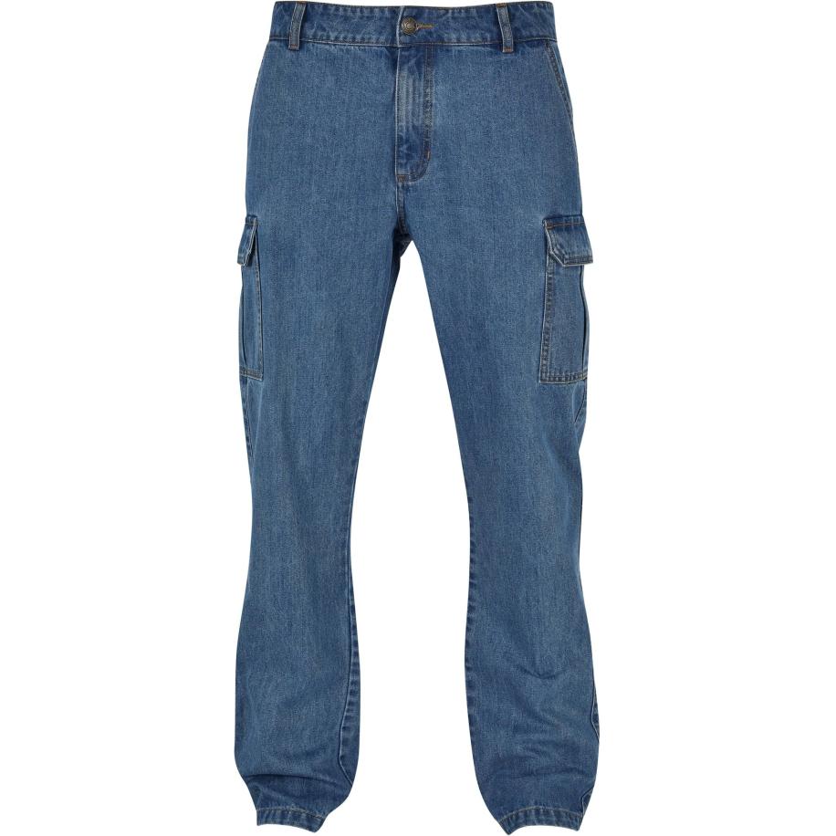 Urban Classics Urban Classics Cargojeans blauw denim -