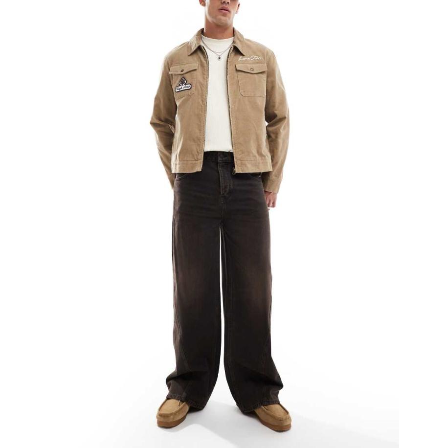 Cotton On - Super baggy jeans met ballonpijpen in gebrand zwart Zwart