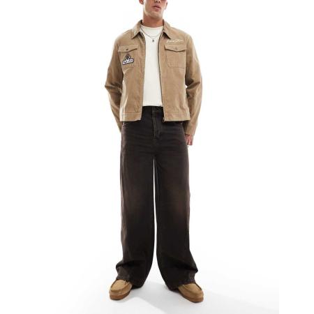 Cotton On - Super baggy jeans met ballonpijpen in gebrand zwart