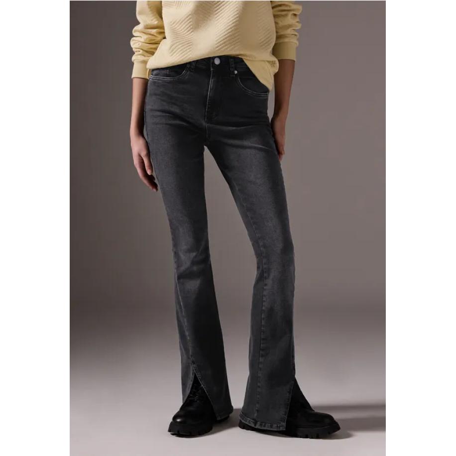 Street One Skinny flared jeans Zwart