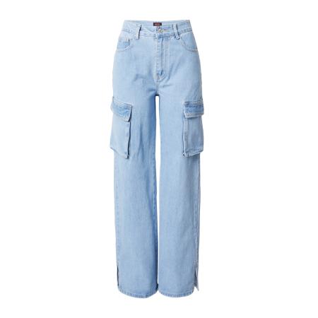 Misspap Misspap Cargojeans blauw denim