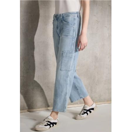 Street One Cargo jeans met rechte pijpen