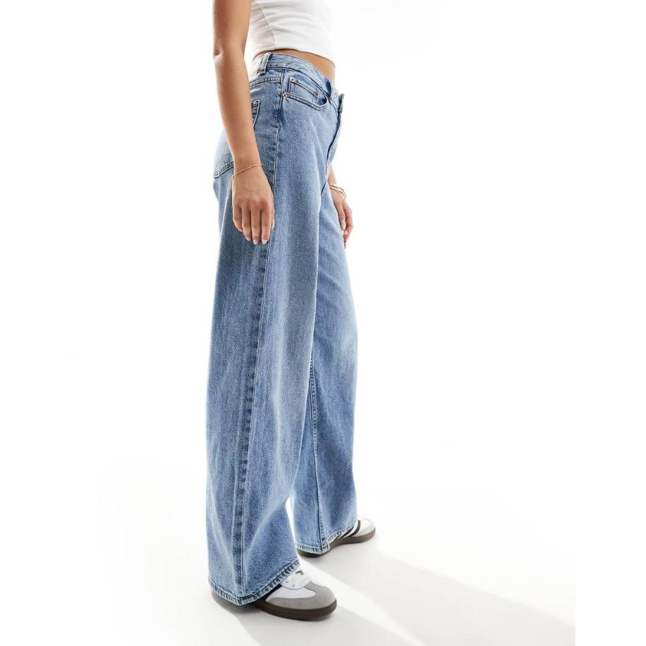 JJXX Tokyo Jeans met wijde pasvorm in lichtblauwe wassing Blauw