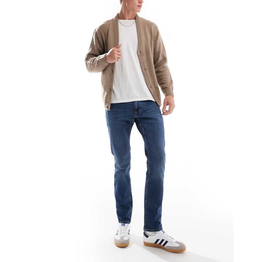 Tommy Jeans - Scanton - Slim-fit jeans met donkere wassing-Marineblauw Blauw