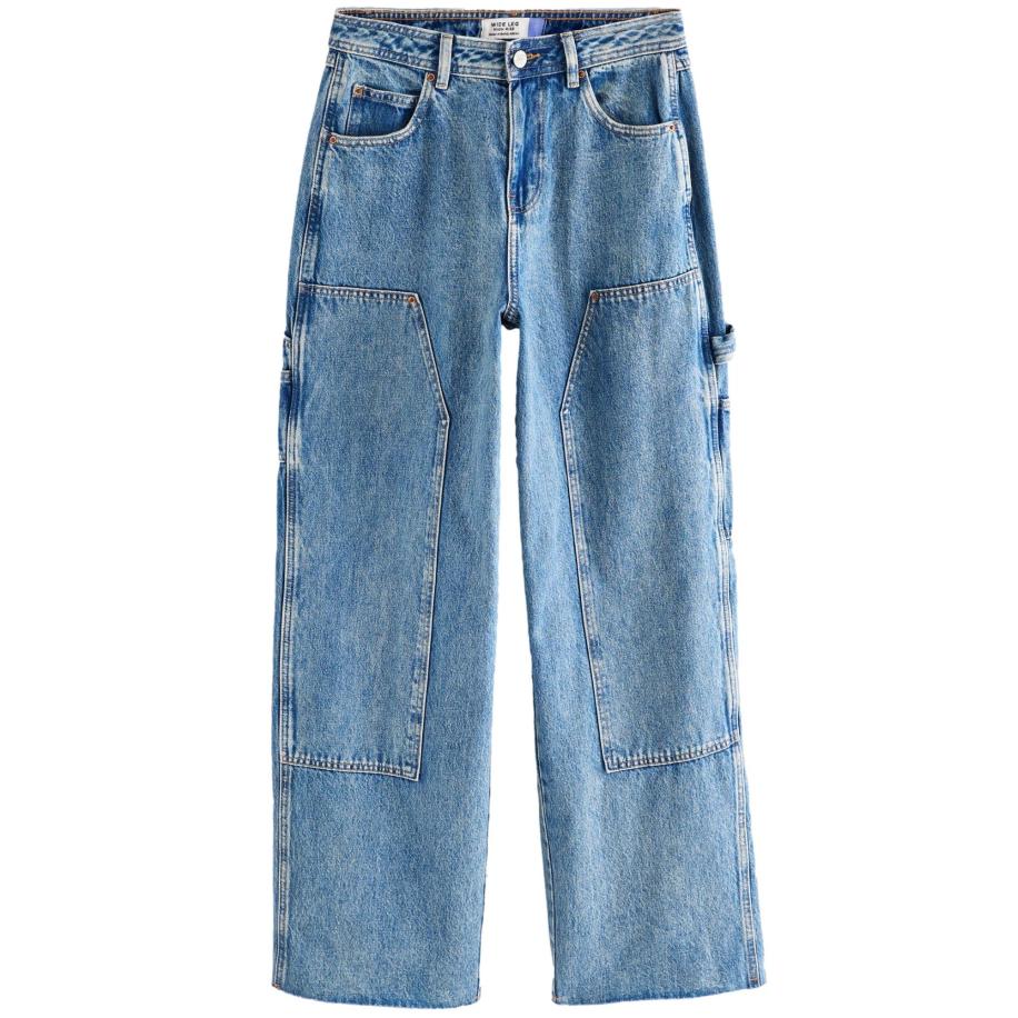 Next Next Jeans Carpenter blauw denim -