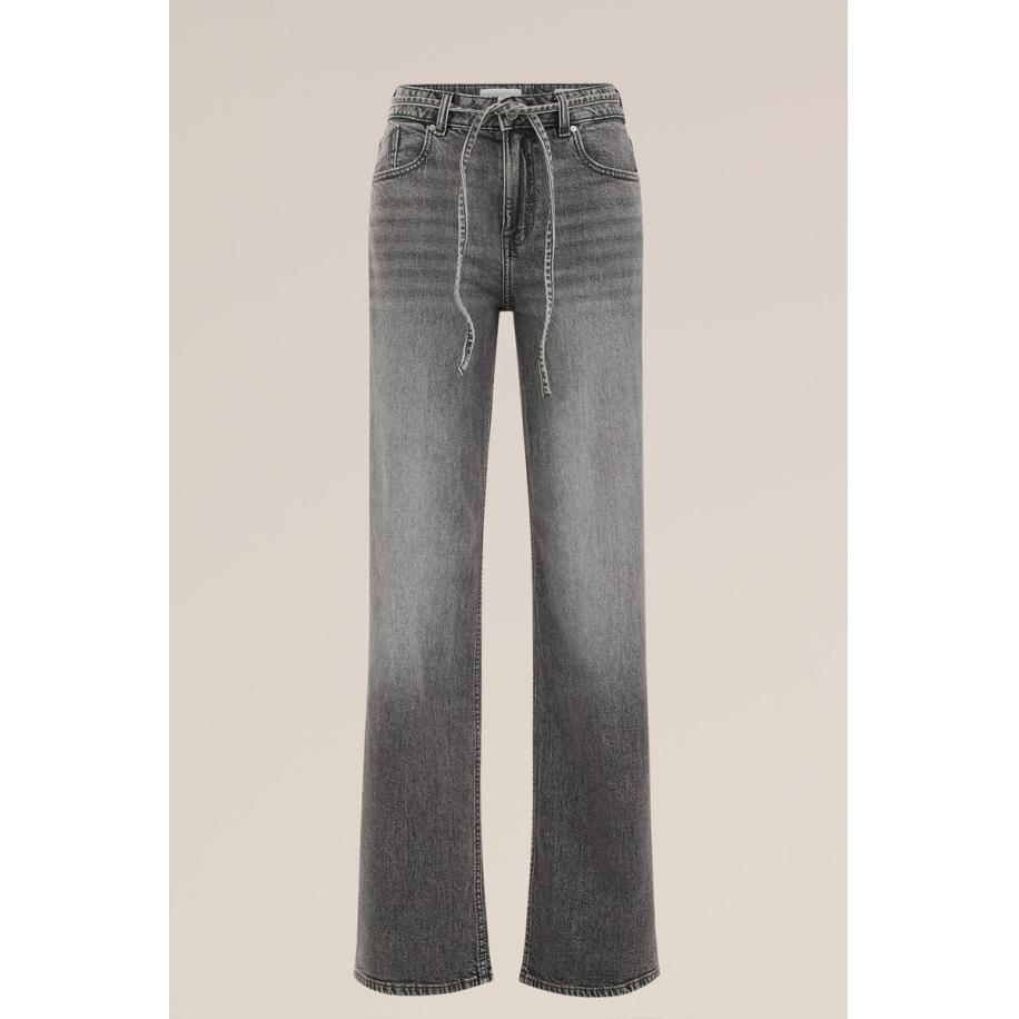 Blue Ridge dames High rise wide leg jeans high waist - Grijs - Katoen - Maat: 29 Grijs