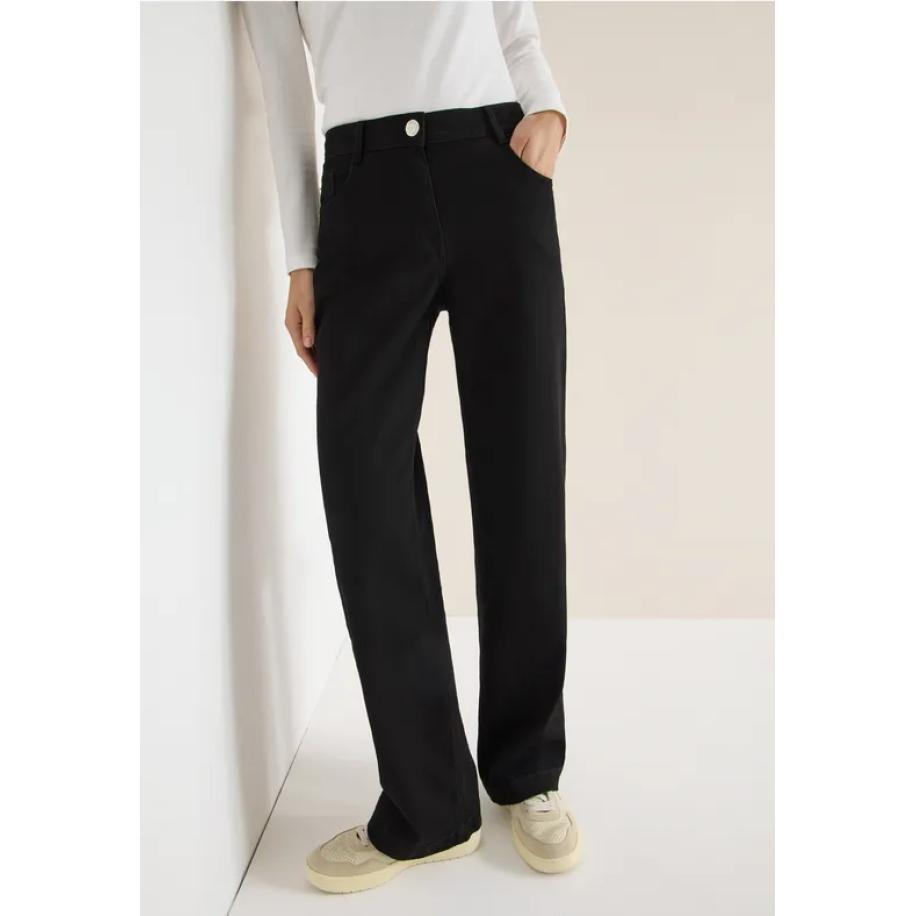 CECIL Wide Legs Jeans Zwart