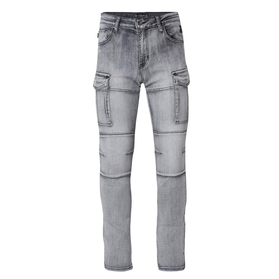 KOROSHI KOROSHI Cargojeans grey denim -