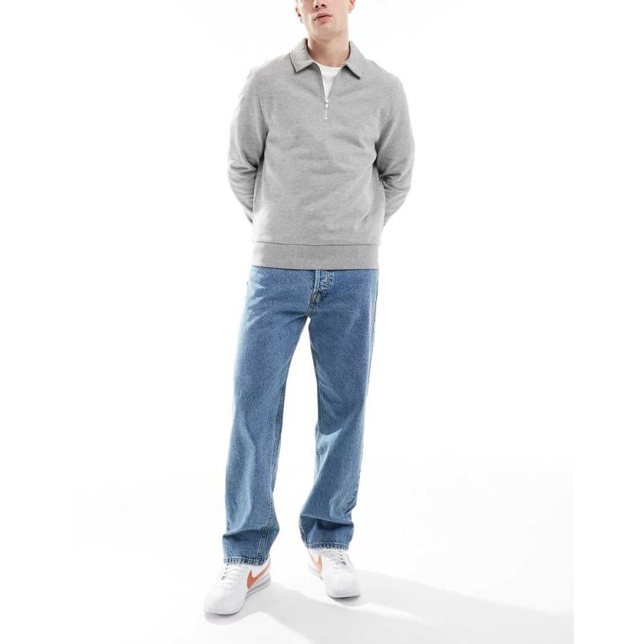 Jack & Jones - Eddie - Losse jeans in vintage blauwe wassing Blauw