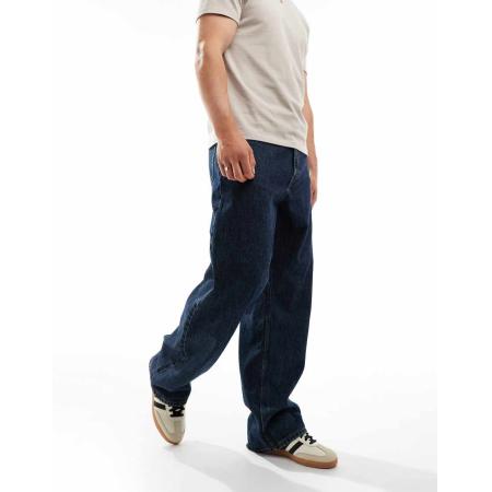 Dr. Denim - Omar - Jeans met wijde rechte pijpen in canyon donkere retro wassing-Blauw