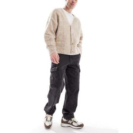 Jack & Jones - Eddie - Baggy cargojeans in zwart met wassing
