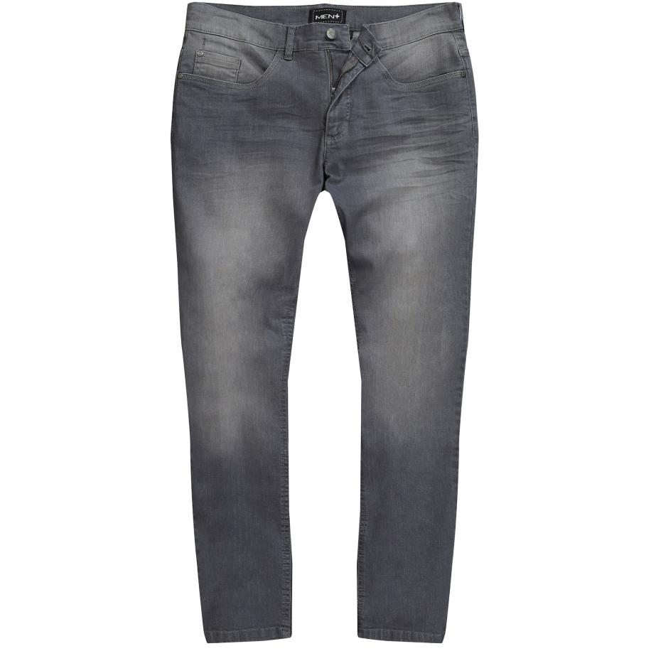 men plus Men Plus Jeans grijs / zwart -