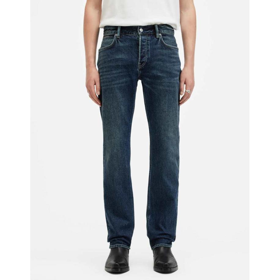 AllSaints - Iggy - Jeans in indigo-Blauw Blauw