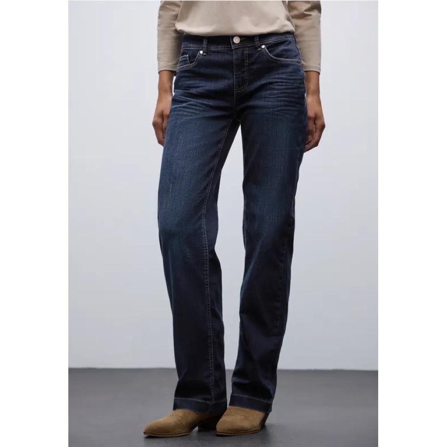 Street One Straight Legs jeans Blauw