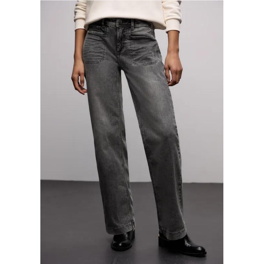 Street One Wide Legs Jeans Grijs