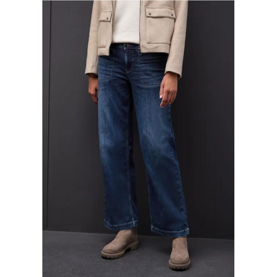 Street One Wide Legs Jeans Blauw