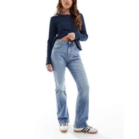 Cotton On Flared jeans met hoge taille in jaren 70-stijl in stone blauw