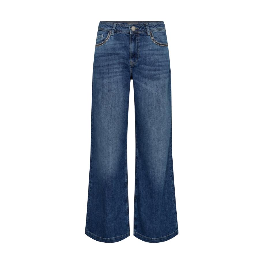 Mos Mosh MOS MOSH Jeans Dara Deco blauw denim -