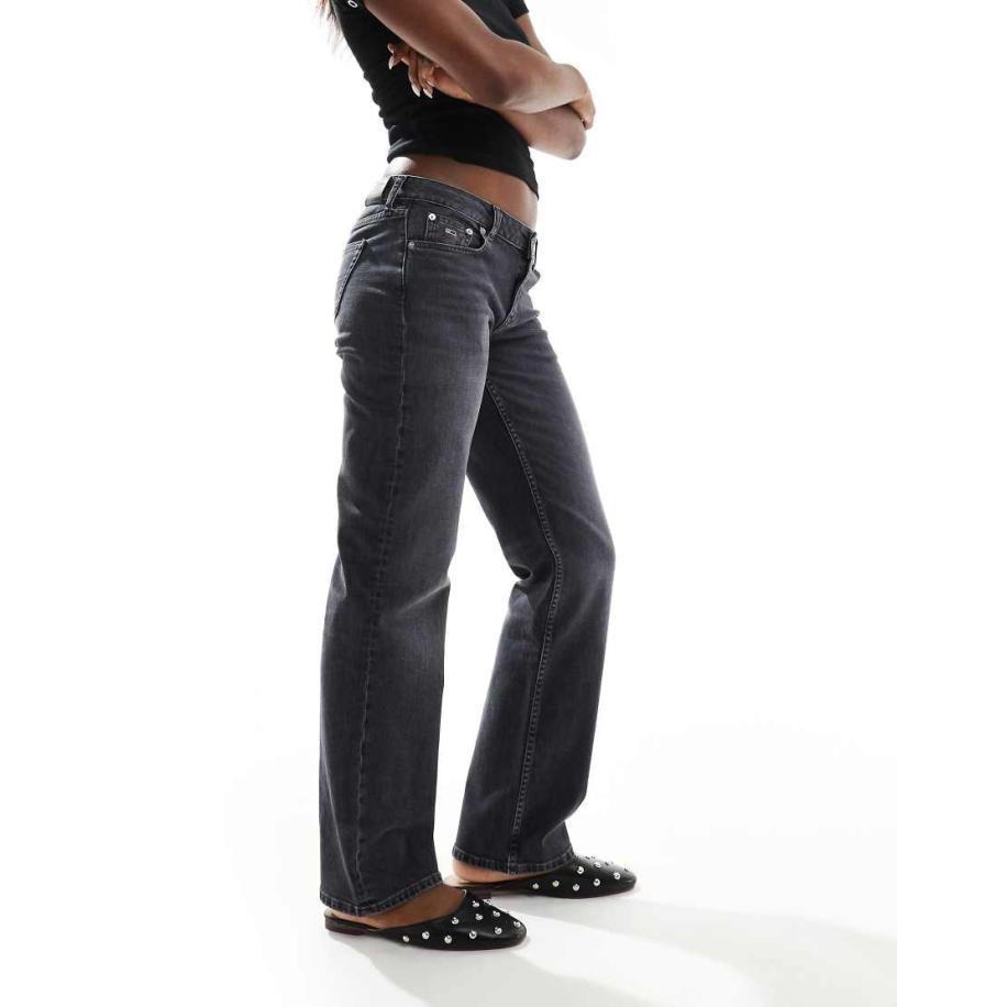 Tommy Jeans Sophie Rechte jeans met lage taille in zwart Zwart