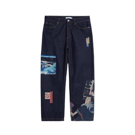 Desigual Desigual Jeans donkerblauw / rood / wit