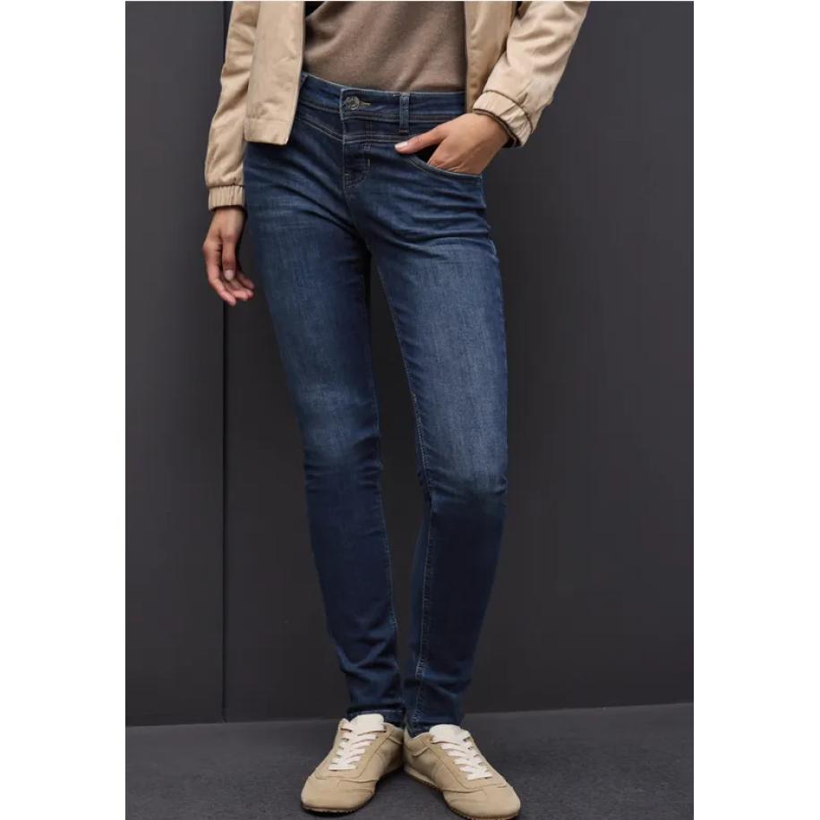Street One Slim Fit jeans Blauw