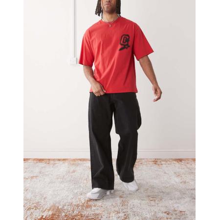 Cheap Monday x Landon Barker - Losse baggy jeans in zwart met wassing