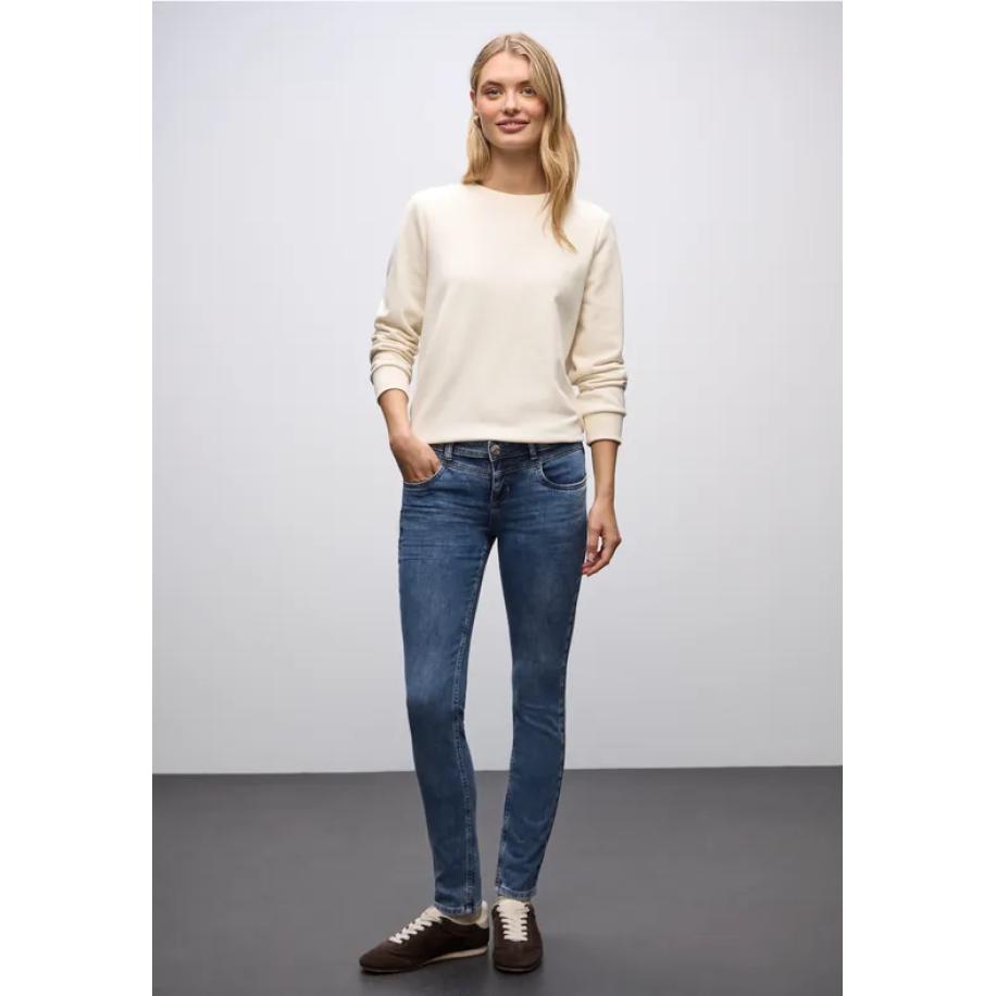 Street One Slim Fit jeans Blauw