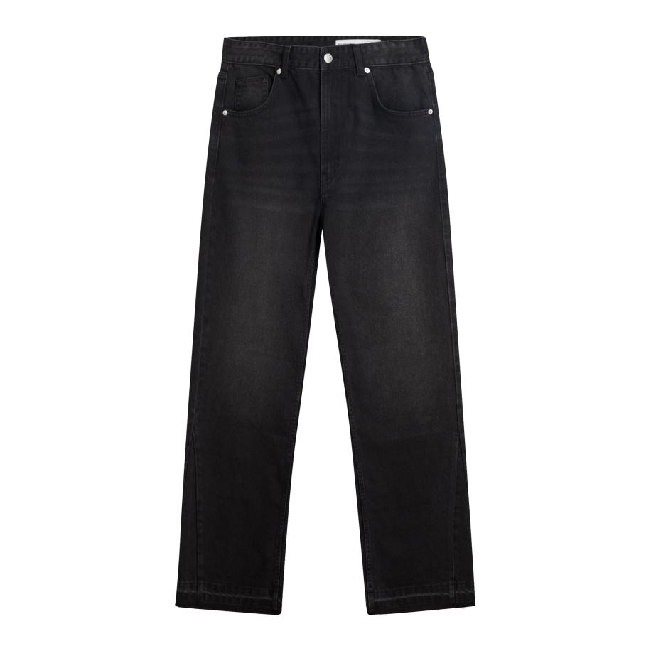 Bershka Jeans black denim Zwart