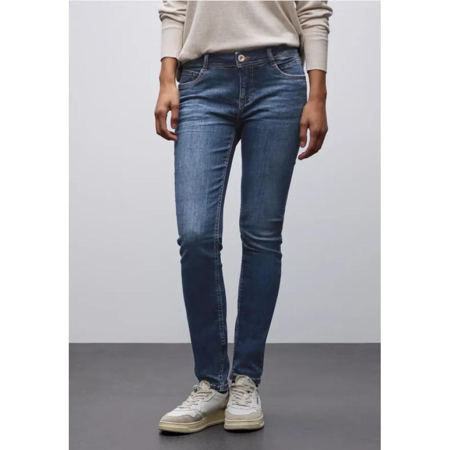 Street One Slim Fit jeans Blauw