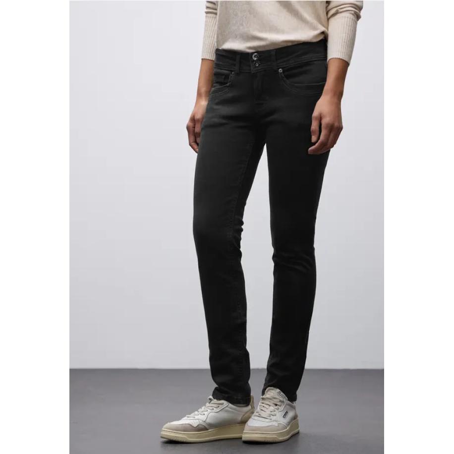 Street One Slim Fit jeans Zwart