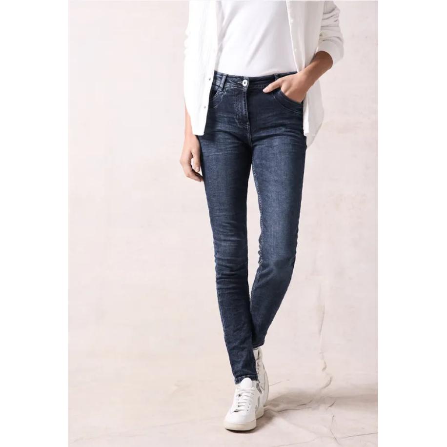 CECIL Slanke jeans Blauw