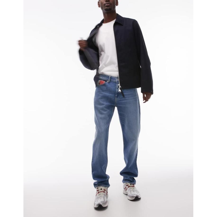 Tommy Jeans - Ryan - Smalle rechte jeans in middenblauw Blauw