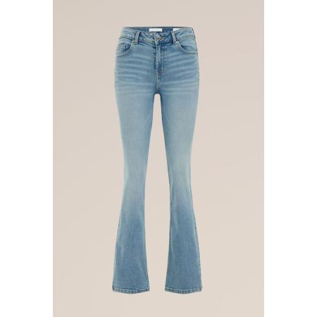 Blue Ridge dames Mid rise bootcut jeans met superstretch mid waist - Blauw - Katoen - Maat: 27/30