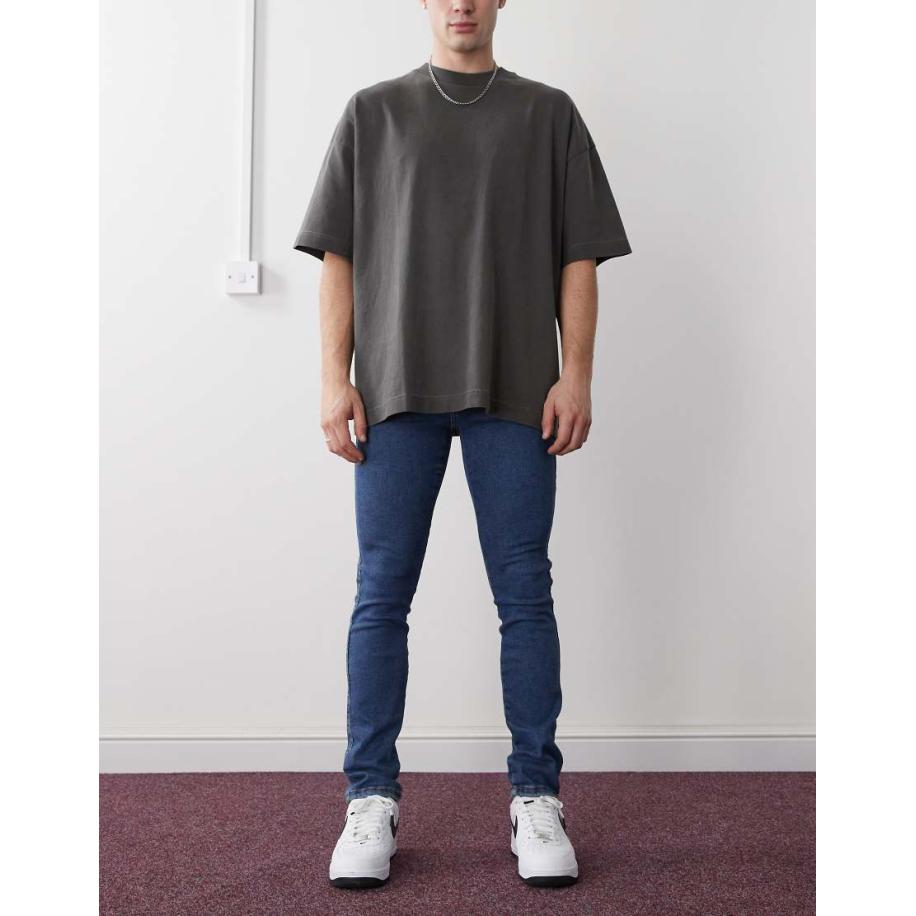 Dr Denim - Snap - Skinny jeans met middelhoge taille in donkerblauw Blauw